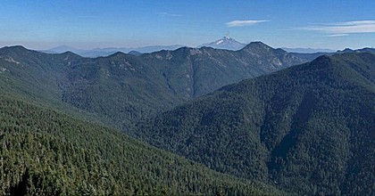 Looking east toward Mt. Jefferson from the summit of Whetstone Mountain